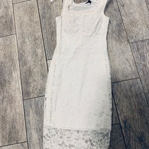 White lace dress